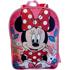Mochila Escolar Ruz Minnie Mouse 15 (rojo-rosa)