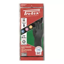 Par Guante Latex Caucho Negro Protex Cal 35 Industrial Hogar