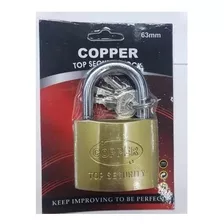 Candado De Seguridad Copper 63mm Incluye 3 Llaves