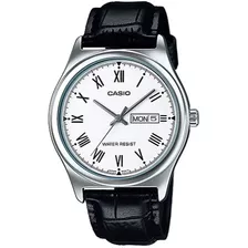 Relógio Casio Masculino Classico Couro ( Numeros Romanos) Correia Preto