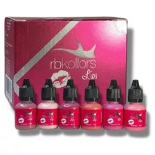 Rb Kollors Lips Kit Pigmento Para Lábios Micropigmentação 