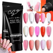 Polygel City Girl 30ml Uñas Esculpidas Acrylic Gel Profesion