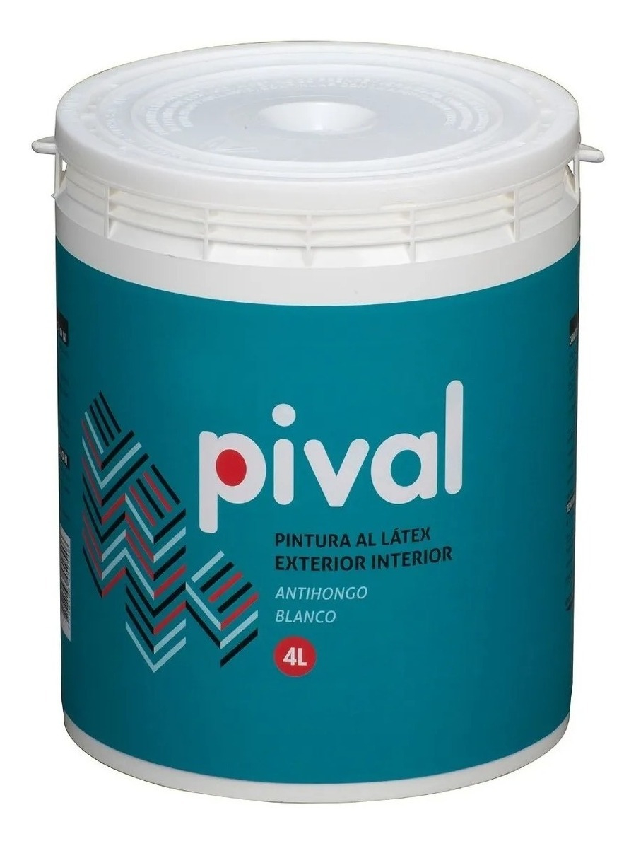 Pintura Latex Interior Exterior Pival Tersuave 10 L Camino 1 Acabado Mate Color Blanco