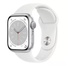 Apple Watch Serie 8 Gps 41mm Plata Sport Band White