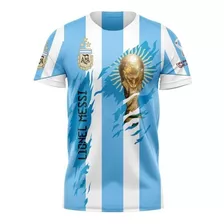 Camiseta Argentina Campeón 2022 Messi Copa