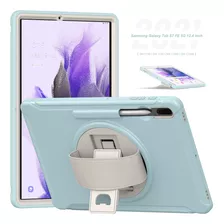 Funda Protectora Azul Hielo Para Samsung Tab S7fe T730