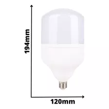 Lâmpada Led Bulbo 50w E27 Econômica Bivolt 6500k Cor Da Luz Branco 110v/220v