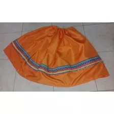 Pollera Naranja Gda Coya 60 Cms