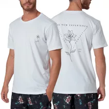Camiseta Masculina Estampada Flor Mash 100% Algodão - 632.27