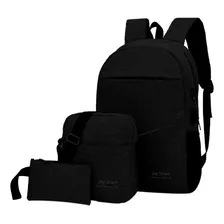 Mochila Porta Notebook Laptop Zíper Reforçado Fone Usb