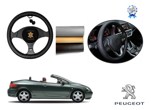 Tapetes 3d Logo Peugeot + Cubre Volante 307 Cc 2003 A 2010 Foto 3