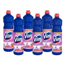 Kit 6 Desinfetantes Vim Multiuso Cloro Gel Lavanda 700ml