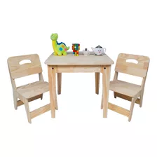 Conjunto Mesa Mesinha E Cadeira Infantil Madeira Resistente