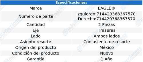 Par Bases Para Amortiguador Traseras Impreza H4 2.5l 04-07 Foto 2