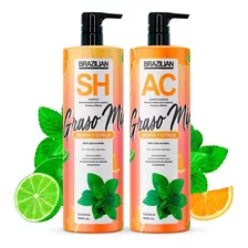 Shampoo Y Acondicionador Brazilian Grasos Y Mixtos. Citrus