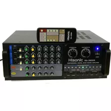 Amplificador De Mezcla De Karaoke Hisonic Ma-3800k De Doble 