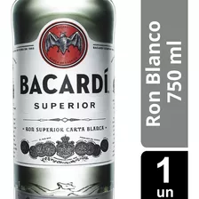 Bacardi Ron Carta Blanca Pt 40° Botella X 750 Ml