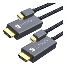 Paquete De 2 Cables Mini Displayport A Hdmi Ivanky, Nailon T