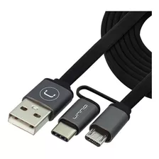 Cable Data 2 En 1 Micro/tipo C 1 Mtrs Unno Tekno 