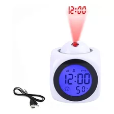 Reloj Despertador Digital Multifuncional Proyección Pantalla