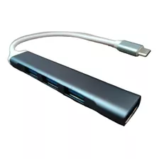 Multi Puerto Usb Hub X 3 Usb Tc 2.0 - Gris