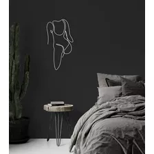 Adesivo Decorativo Parede - Body Feminino Line Art