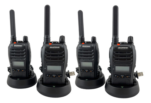 4 Radios Aubatec By Baofeng Bf-888a Uhf Frs Gmrs Foto 3