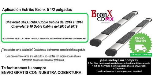 Estribos Bronx Chevrolet S10 2016-2020 Doble Cabina  Foto 9