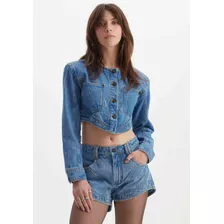 Jaqueta Jeans Biker - Lança Perfume