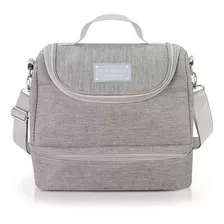 Bolsa Térmica 2 Compartimentos - Jacki Design Cor Cinza