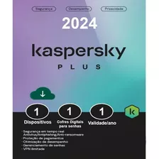Kaspersky Antivirus Plus - 1 Pc - 1 Ano - Envio Imediato.
