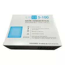 Satin Hemostatico Absorbible Lides-100 Con 20 Pzs