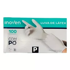 Luva Latex Procedimento Descartável P - Caixa C/ 100 C- Pó