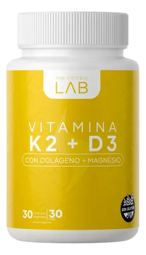 Vitamina K2 D3 4000 Ui 30 Comprimidos Alta Potencia The Protein Lab Neutro