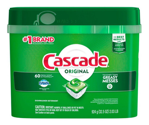 Cascade Original Actionpac Detergente Para Lavavajillas X 60