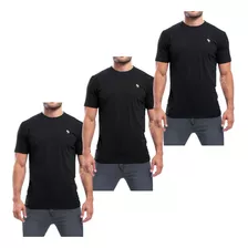 Remeras Lisas Pack X 3 De Hombre Logo Bordado Lisas #pk3rl