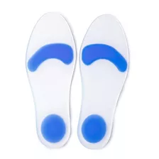 Par Palmilha De Silicone Arco Brando Anti Impacto Hidrolight Cor Transparente Ponto Azul Tamanho Da Palmilha 41-42