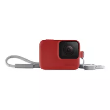 Capa Silicone Gopro Hero 7, 6, 5 Acsst005 Vermelha Original