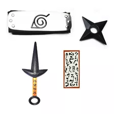 Mega Kit Ninja Minato Naruto Bandana Kunai Shuriken Selo