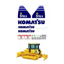 Adesivo Trator De Esteira Komatsu D51ex D51 Ex Ca-00423 Mq