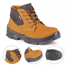 Bota De Segurança Castor Nobuck Bico Pvc Ca 27300 - Bracol