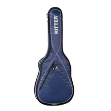 Funda Para Guitarra Clasica Ritter Rgp2-c-blw Bolsillos Azul