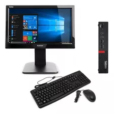 Cpu + Monitor Lenovo M910q Mini Intel Core I7 7g 8gb 256ssd 