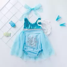 Disfraz Bebé Mameluco Elsa Frozen Disney 