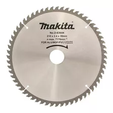 Disco De Serra Multimateriais Makita 210x60dx30f D-63644 N.f Cor Prateado