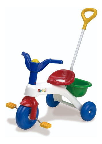 Triciclo Rondi Mi Primer Triciclo Con Barra +2 Años Niños