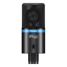 Micrófono De Condensador Irig Mic Studio Bk Ik Multimedia Color Negro