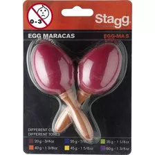 Stagg Egg-ma - Huevo De Plástico (mango Largo), Color Rojo