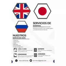Ayudas/servicios En Diferentes Idiomas