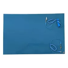 Manta Antiestática Esd System Azul 600x500mm - 60cm X 50cm